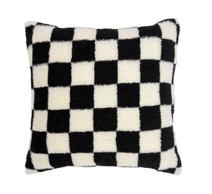 Cojín textura blanco/negro 45x45 cm