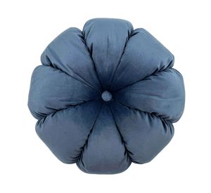 Cojín redondo azul 40 cm