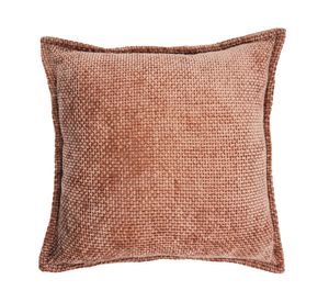 Cojín velvet textura terracota 45x45 cm