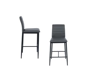 Pack 2 Sillas de Bar Boston Gris