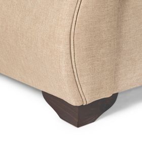 Living 311 Afgano beige sofa resortes + 2 sitiales madera