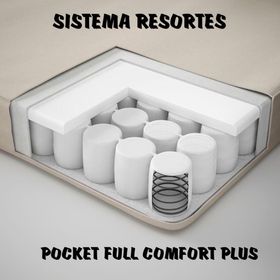 Living 311 Afgano beige sofa resortes + 2 sitiales madera