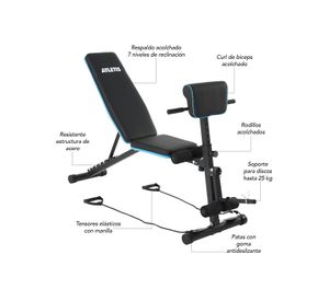 Banco Multifuncional Entrenamiento Fitness