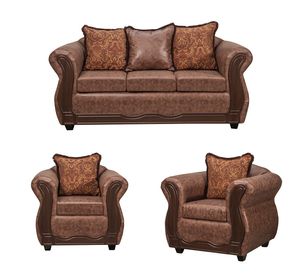 Juego de Living 3 1 1 Sofia PU Cafe