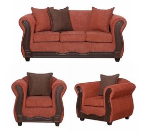 Juego de Living 3 1 1 Barcelona Terracota