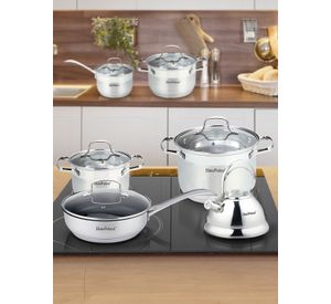 Batería 12 piezas acero inoxidable Múnich