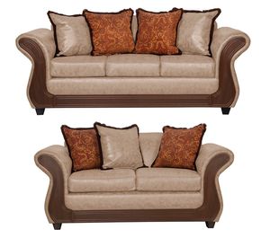 Juego de Living 3 2 Palermo Beige