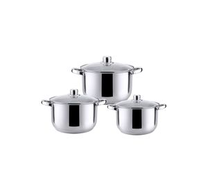 Baterías 6 Piezas Acero Inoxidable Dresden Gris