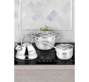 Batería 12 piezas acero inoxidable Múnich