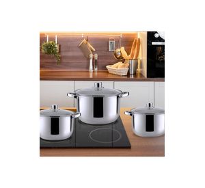 Baterías 6 Piezas Acero Inoxidable Dresden Gris