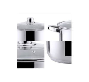 Baterías 6 Piezas Acero Inoxidable Dresden Gris