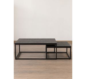 Mesa De Centro Nido San Francisco Rectagular Negra T