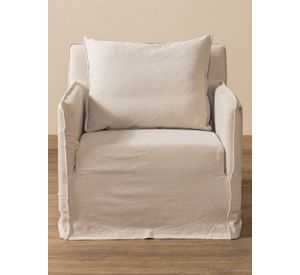 Poltrona Gervasio Lino Beige La