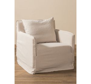 Poltrona Gervasio Lino Beige La