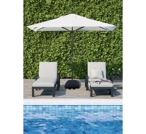 Base Cuadrada Para Quitasol Novahus 60 kg - Negro