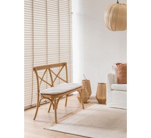 Banqueta Veracruz Con Cojin Natural