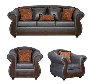 Juego de Living 3 1 1 Estambul Gris