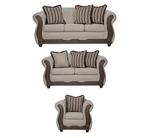 Juego de Living 3 2 1 Sofia Beige