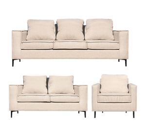 Living Urbano 3-2-1  Beige resorte pocket