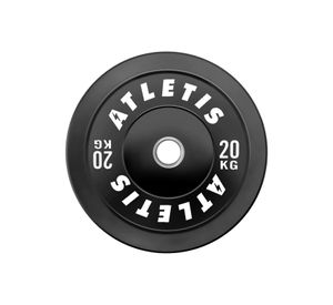 Disco Olímpico Bumper 20 kg Negro