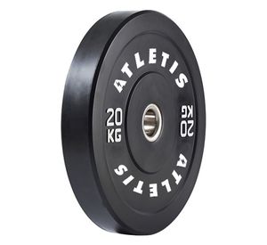 Disco Olímpico Bumper 20 kg Negro