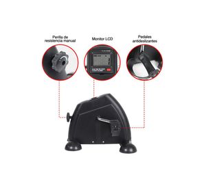 Pedalera Atletis Fit T1.2 Volante Rotación 1KG Negro