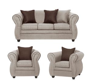 Juego de Living 3 1 1 Emili Beige