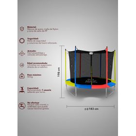Cama Elástica 183 cm (6 Ft) Amarillo