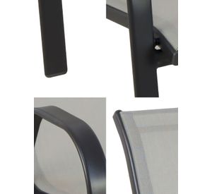 PACK 4 SILLAS DE TERRAZA  TEXTILENO Y ACERO