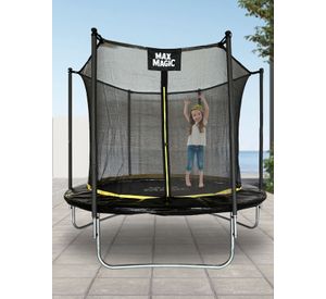 Cama Elástica Max Magic 244cm Negra con Red de Seguridad