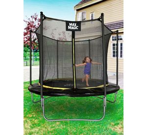 Cama Elástica Max Magic 244cm Negra con Red de Seguridad