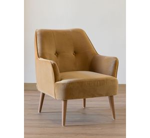 Poltrona Alfaro Velvet Pardo