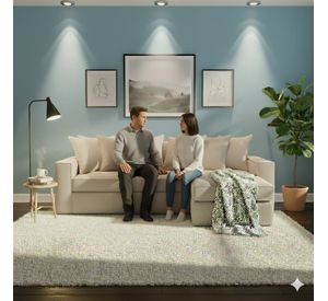 Sofa Intercambiable 5 Cuerpos Baco Beige  Resorte Pocket