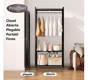 Closet Abierto Plegable de Acero 158x71x32 cm.