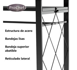 Closet Abierto Plegable de Acero 158x71x32 cm.