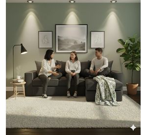 Sofá Intercambiable Baco 5 Cuerpos Gris Marengo