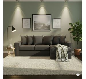 Sofá Intercambiable Baco 5 Cuerpos Gris Marengo