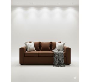 Living 311 Kabul cafe sofa 3 cuerpos + 2 sitiales madera