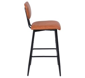 Pack 2 Pisos de Bar o Cocina Mid-Century con Respaldo Marrón