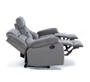 Living Sofá 3 Cuerpos Reclinable Martell Café + 2 Bergers 98060