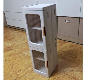 Carro Armario Plástico 2 niveles 25x29x86 cm.