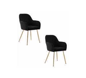Pack 2 sillas de comedor Alessandro Negro