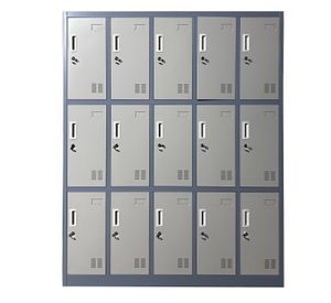 Locker Casillero Metálico 5 cuerpos 15 puertas