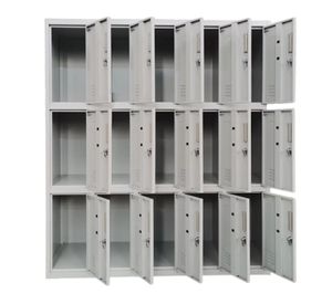 Locker Casillero Metálico 5 cuerpos 15 puertas