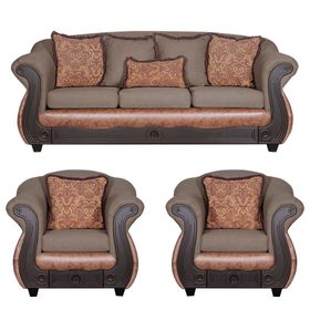 Juego de Living 3 1 1 Ashly Café Terracota