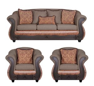 Juego de Living 3 1 1 Ashly Café Terracota