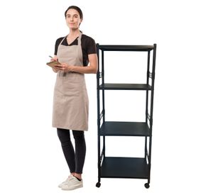 Estante Deco 4 Bandejas Acero 50x40x132 cm