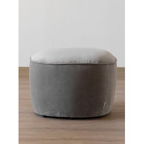 Pouf Lazario Velvet Gris Claro