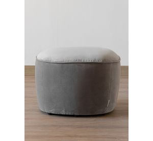 Pouf Lazario Velvet Gris Claro