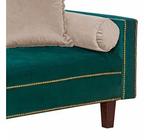 Futon Sofa Cama Vanguardia 200 x110 Verde - Beige